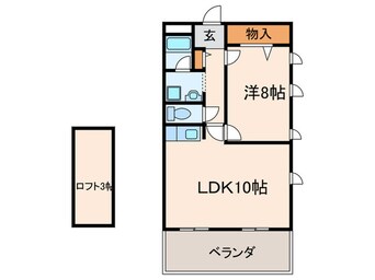 間取図 フローラル長州