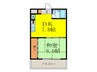 ロイヤルコ－ト花菱 1DKの間取り