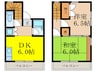 ロイヤルコ－ト花菱 2DKの間取り