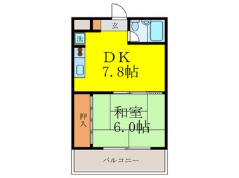 間取図 ロイヤルコ－ト花菱