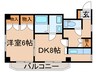エクセルメゾン瀬田 1DKの間取り