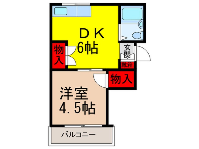 間取図 タナック２１Ｂ