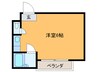 ウィン長居西 1Rの間取り