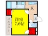 フジパレス正雀本町サウス 1Kの間取り