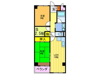 間取図 くずはｾﾝﾁｭﾘｰﾀｳﾝ六番館（813）