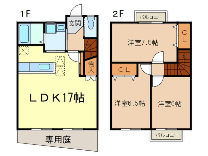 間取図 アンピオ近義ノ里Ｂ棟