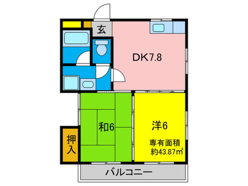 間取図 南花田マンション