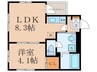 ＩＹコート山科音羽 1LDKの間取り
