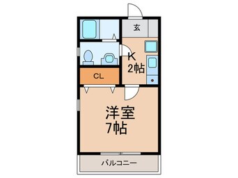 間取図 アヴニール六甲Ⅰ
