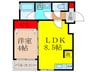 ＡＬＥＧＲＩＡ八尾 1LDKの間取り