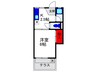 谷村ﾊｲﾂ 1Kの間取り