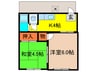 布屋荘 2Kの間取り