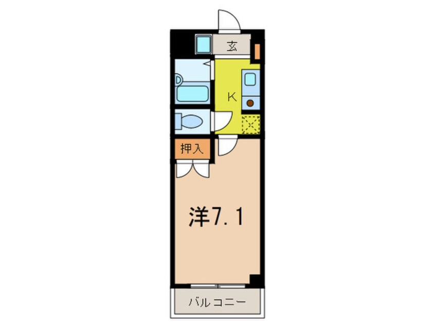 間取図 レスポワ－ル芦屋