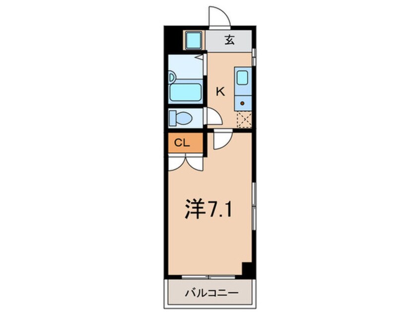 間取図 レスポワ－ル芦屋