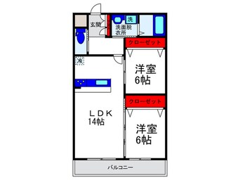 間取図 三隆（3）コ－ポラス