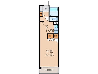 間取図 ビ－バ江坂