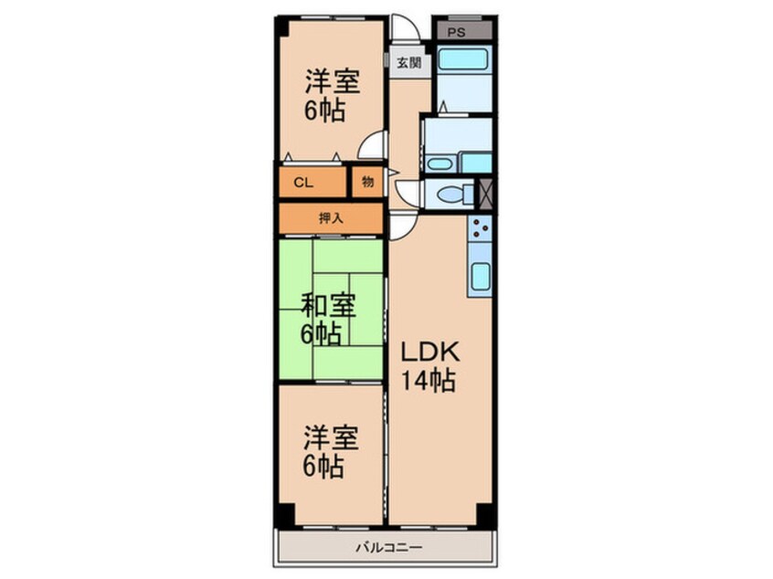 間取図 サザンフィールド