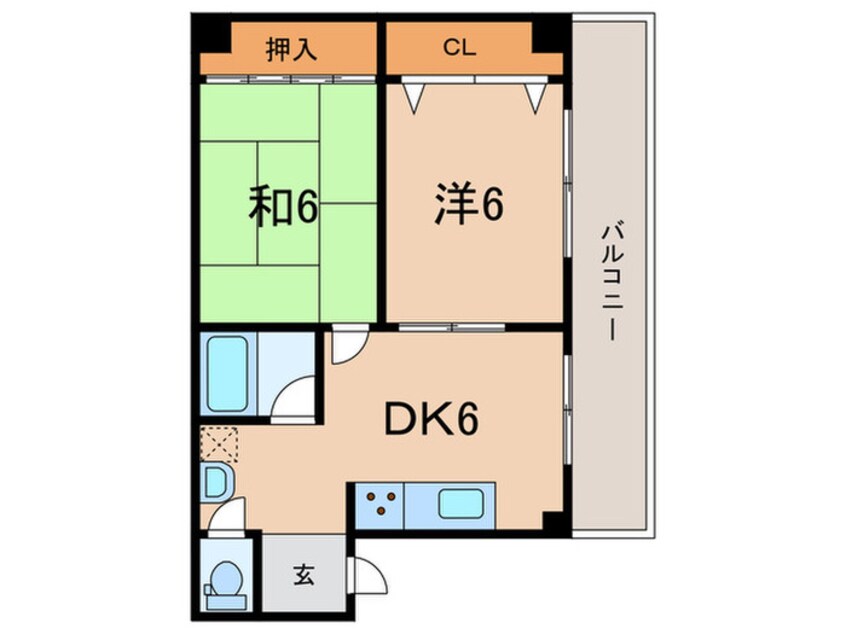 間取図 谷田有馬マンション