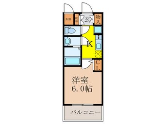 間取図 エステムコート新大阪XVフロウ