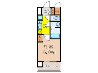 間取図 エステムコート新大阪XVフロウ