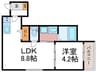 F asecia Canale 1LDKの間取り
