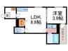 F asecia Canale 1LDKの間取り