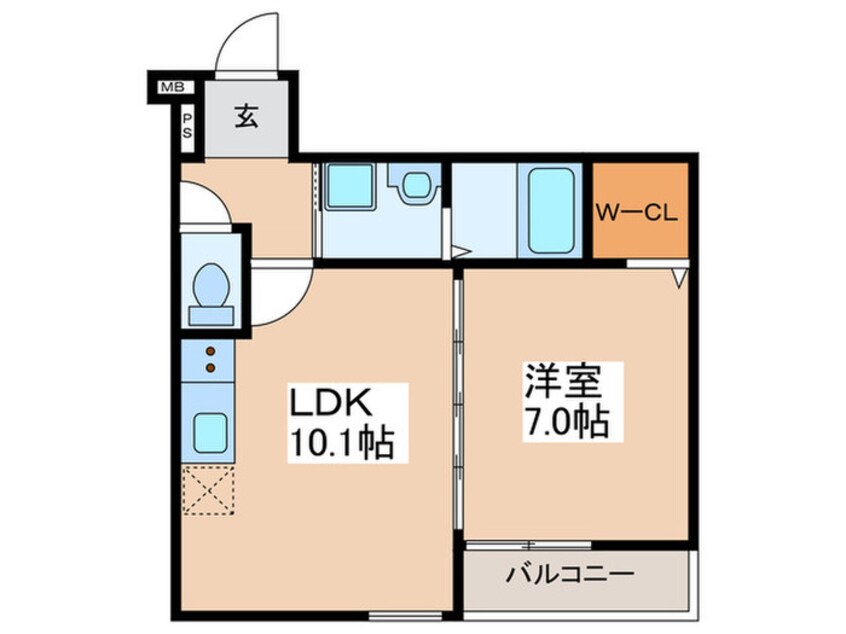 間取図 フジパレス住吉遠里小野Ⅲ番館