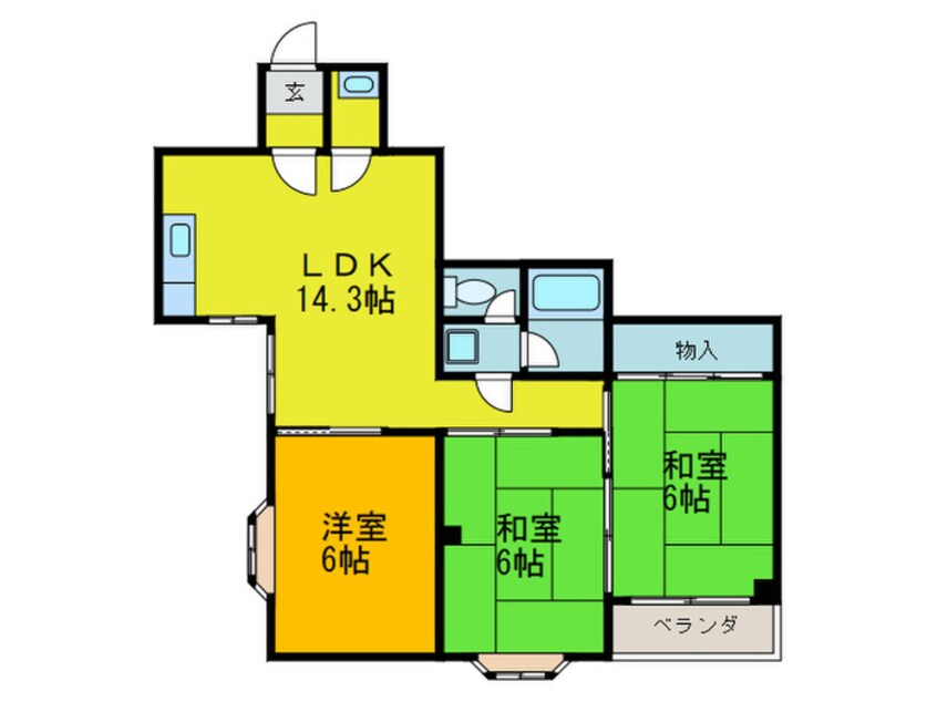 間取図 メゾンシャンス