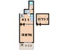 アスタ－ナ京の袋小路長屋 1Kの間取り