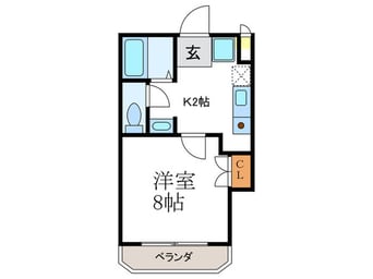 間取図 エルエ－ブハイツ