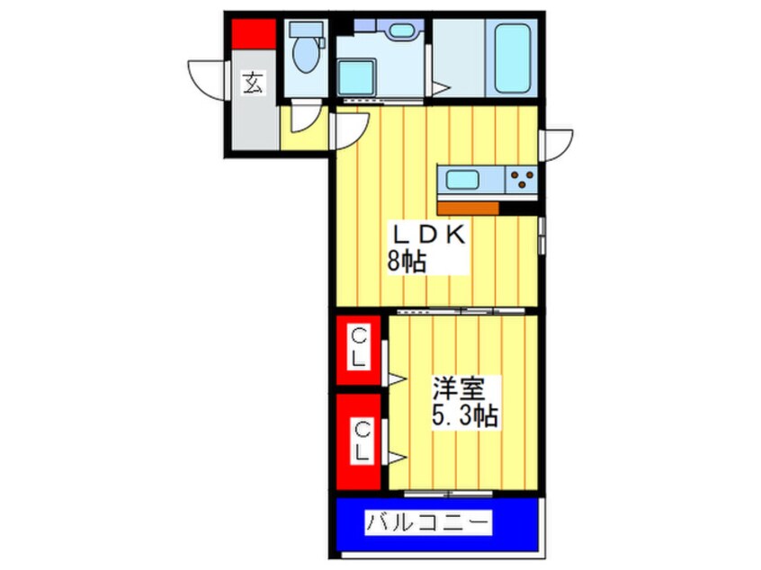 間取図 ＡＸＩＳ木田町