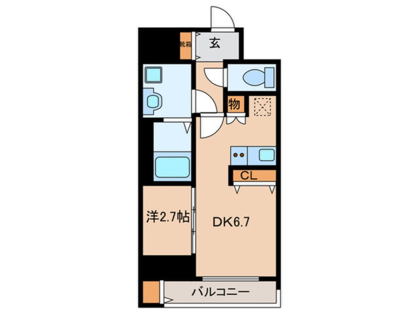 間取図 ﾜｰﾙﾄﾞｱｲ大阪城EASTｱﾄﾞﾊﾞﾝｽ