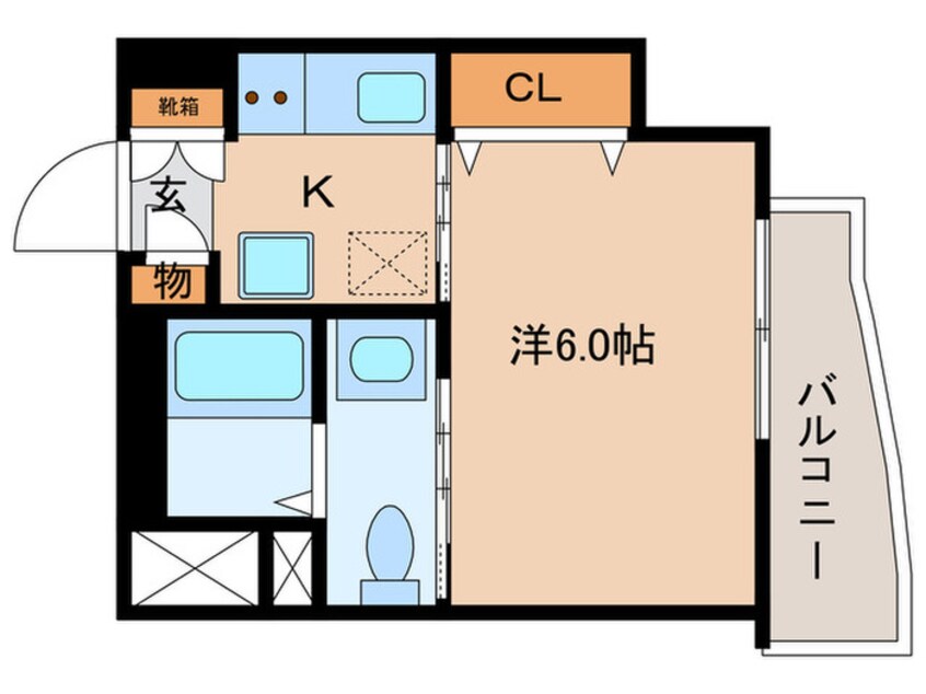 間取図 ﾜｰﾙﾄﾞｱｲ大阪城EASTｱﾄﾞﾊﾞﾝｽ