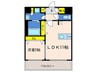 シャーメゾン山崎 1LDKの間取り