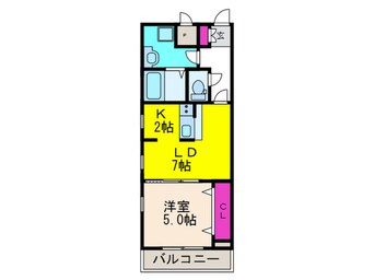間取図 ソウジュ古曽部