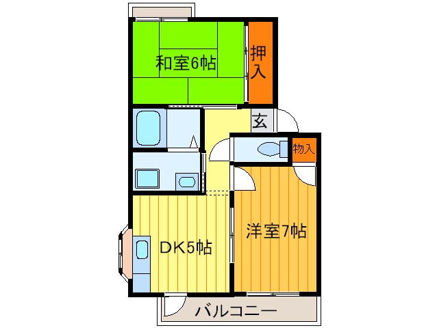 間取り図 ウエスタンハイツ