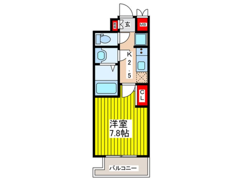 間取図 ﾌﾟﾚｻﾝｽNEO大和田STATIONﾍﾞｾﾞﾙ