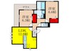 仮)Ｄ-ｒｅｓｉｄｅｎｃｅ五月丘 2LDKの間取り