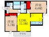 仮)Ｄ-ｒｅｓｉｄｅｎｃｅ五月丘 2LDKの間取り