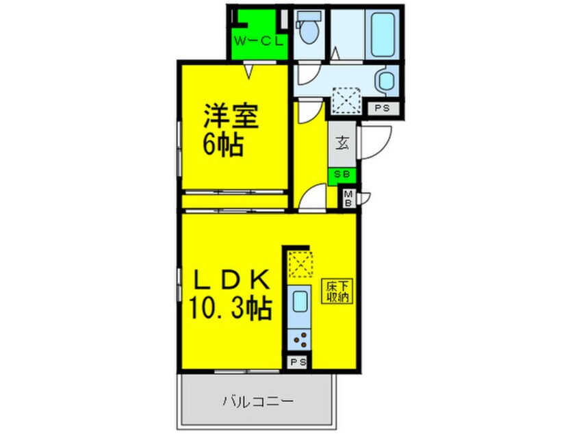 間取図 ラフィネ・おりおの