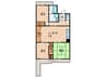 香枦園第2マンション 3LDKの間取り