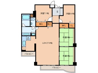 間取図 白鷹松下マンション