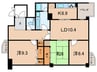 白鷹松下マンション 3LDKの間取り