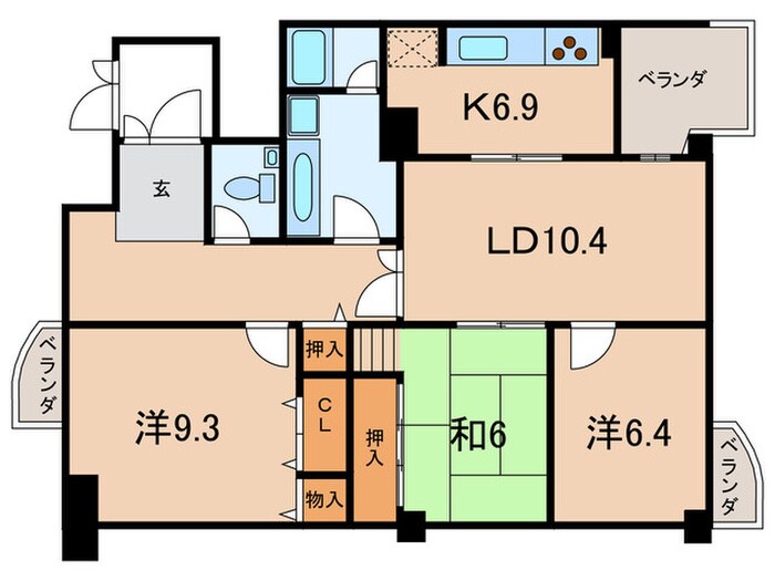 間取り図 白鷹松下マンション