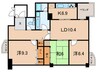 白鷹松下マンション 3LDKの間取り