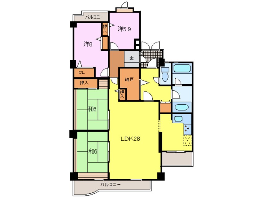 間取図 白鷹松下マンション