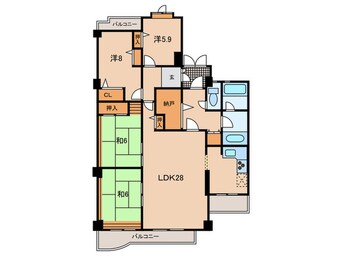 間取図 白鷹松下マンション