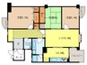 白鷹松下町マンション 3LDKの間取り