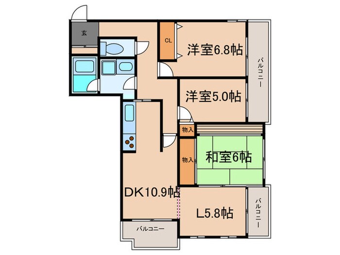 間取り図 六甲パークハイム