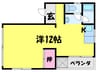 FORCE TOMINOKOJI 1Rの間取り